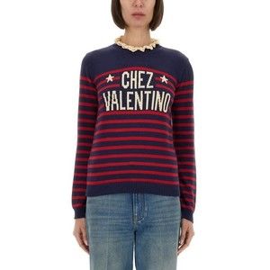 Valentino Striped Cotton Jersey Sweater - NWT